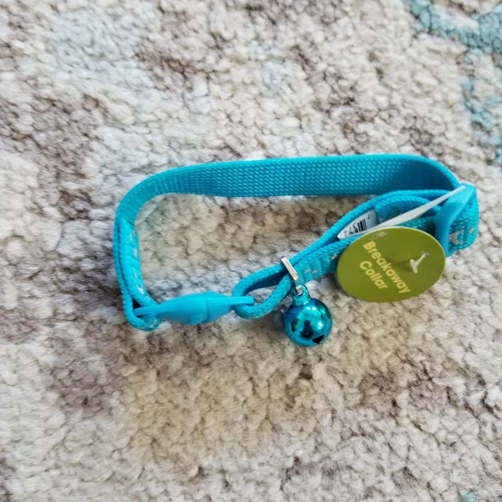Blue cat breakaway collar new